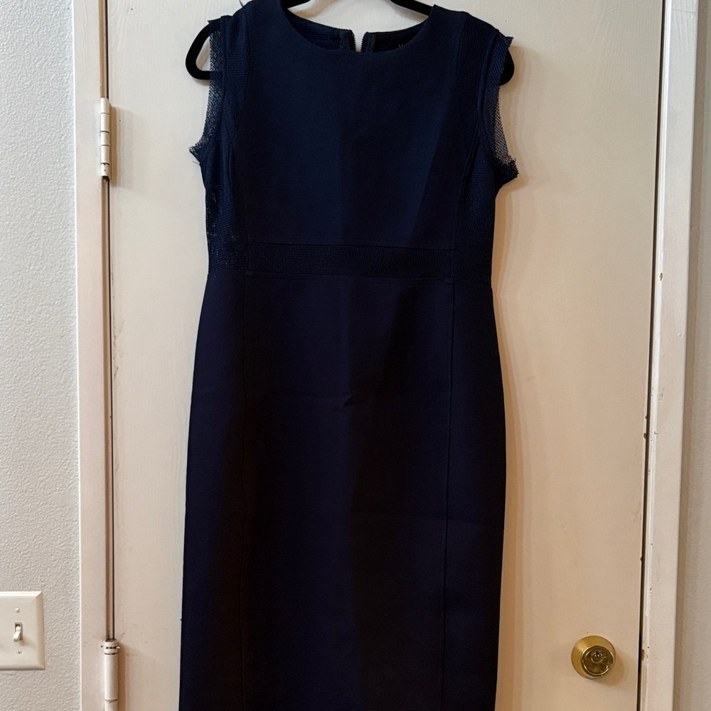 M a a c  Navy Midi Dress